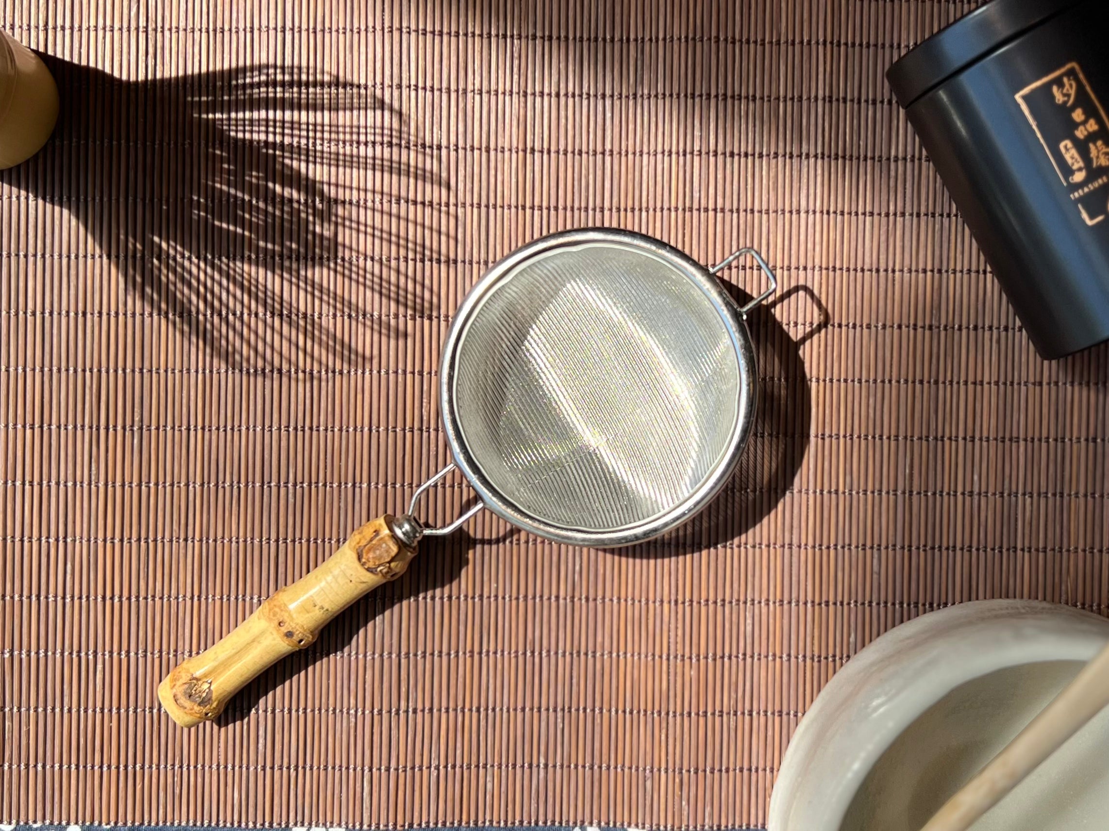 Matcha Sifter with Bamboo Handle 沫茶 - 茶漏
