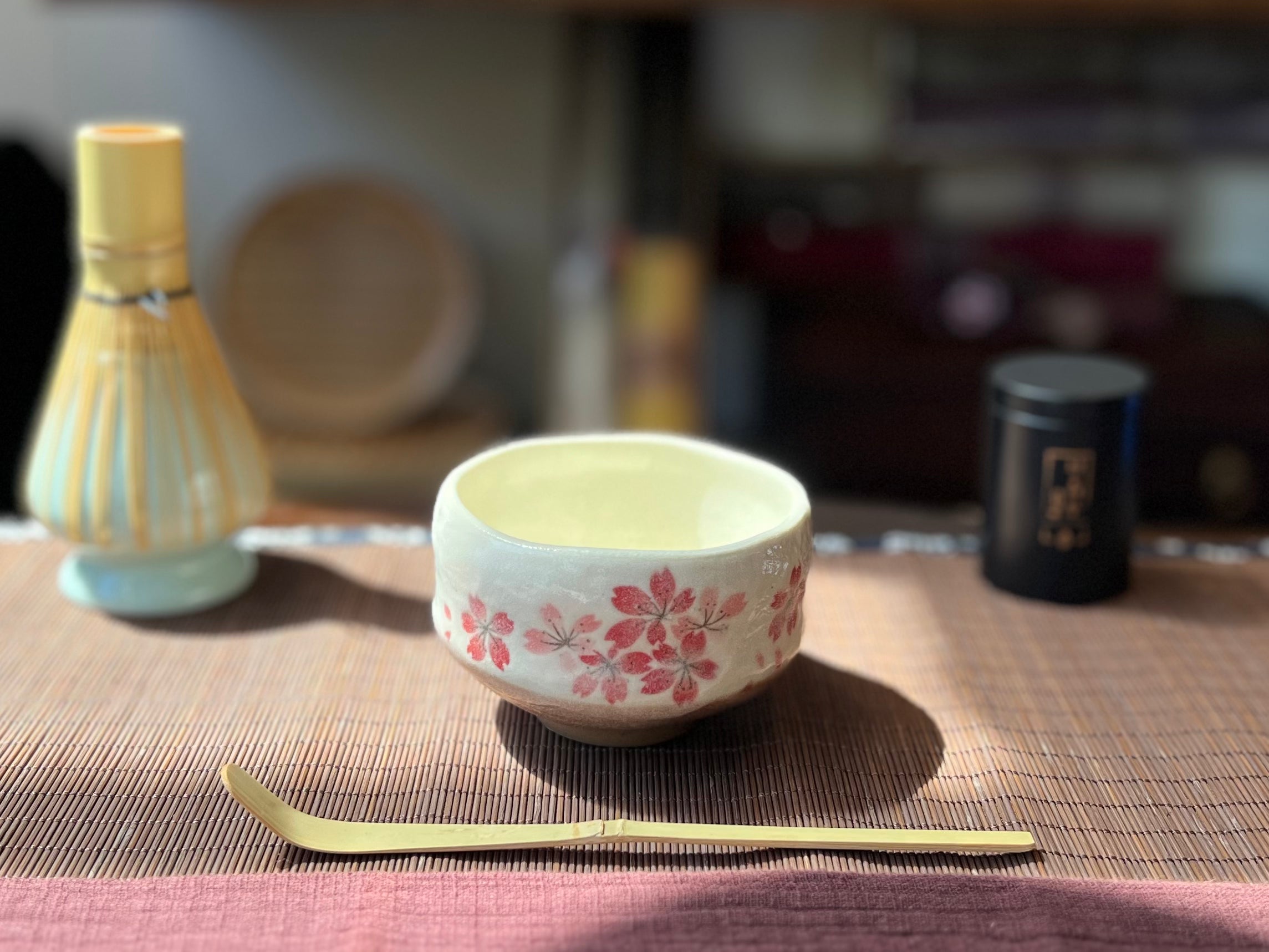 Mino Ware Chawan — Pink Heian Sakura 茶碗 粉色平安櫻