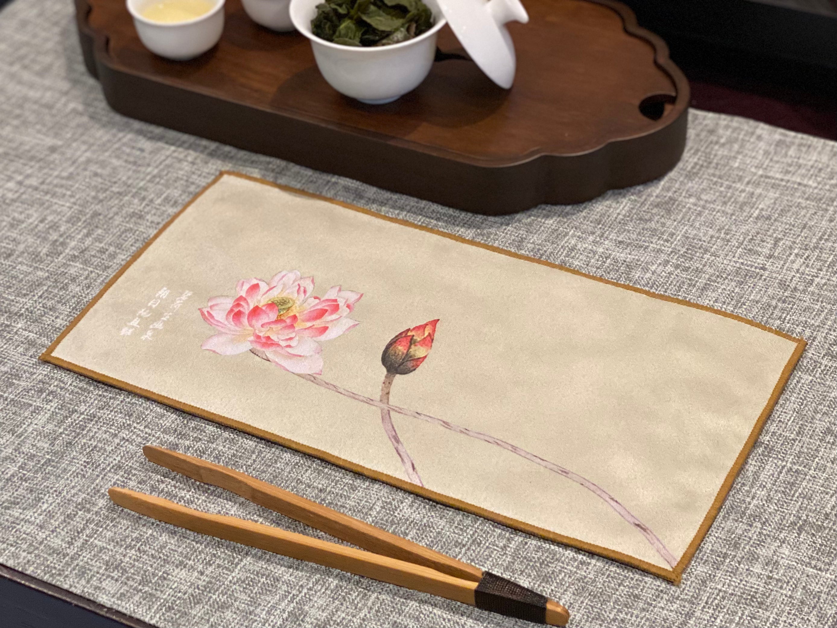 Tea Towel - Summer Lotus Blossom 夏日荷花