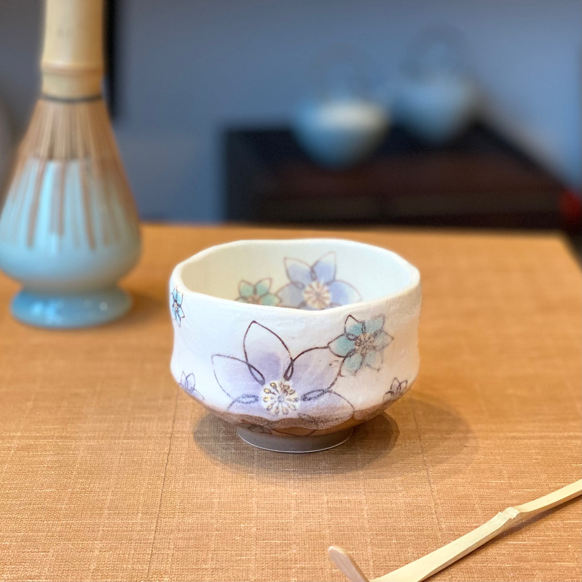 5.萬古焼 抹茶碗 Matcha tea bowl 5.萬古焼 抹茶碗 Matcha tea bowl