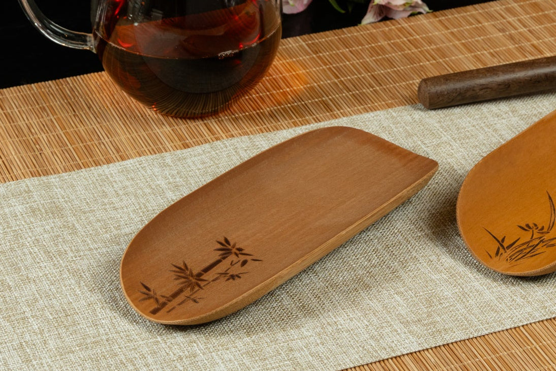 Bamboo Tea Scoop 仿古竹雕茶則 - Bamboo