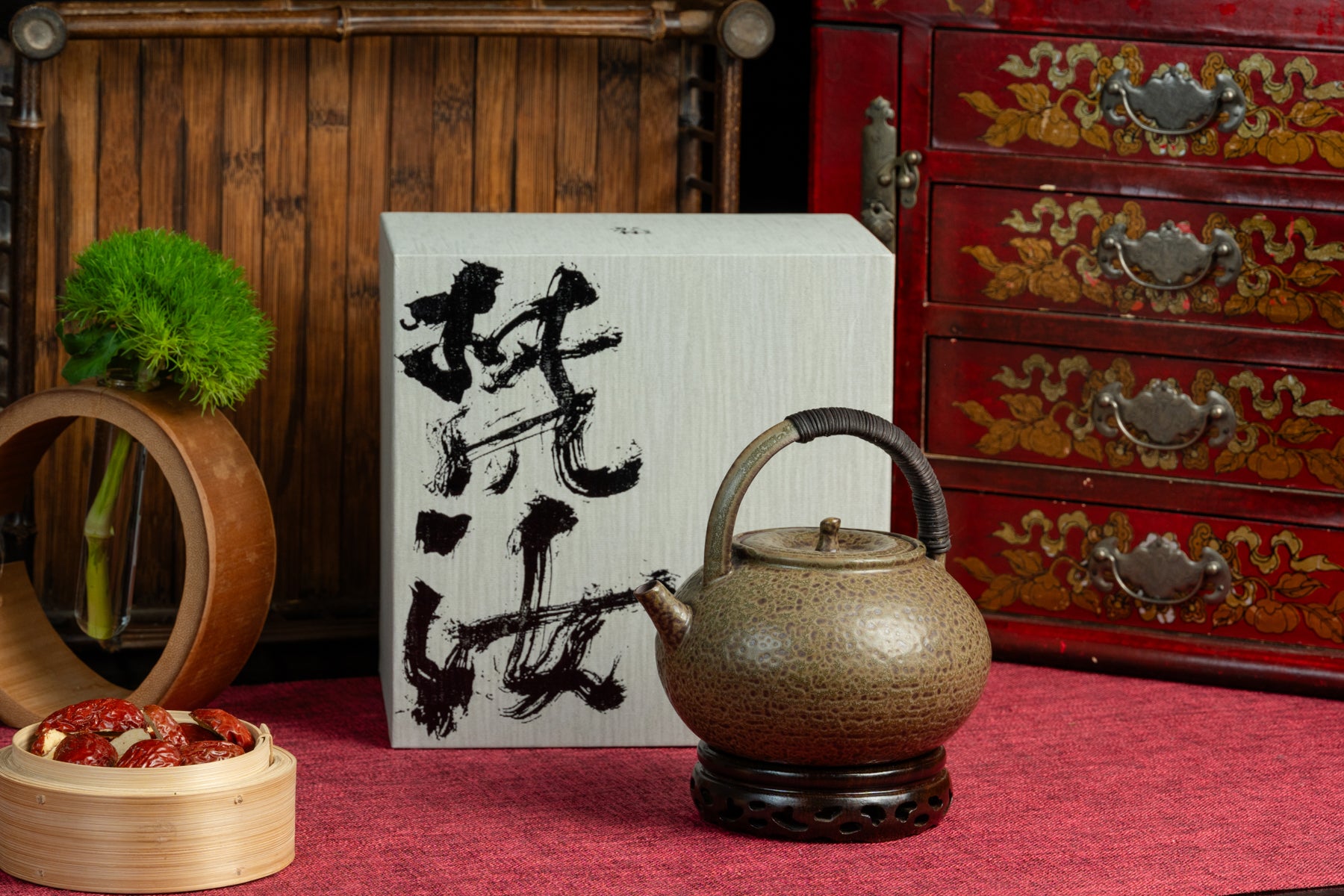 Fan Ru Tile Blue Teapot 梵汝瓦青藤編提梁壺