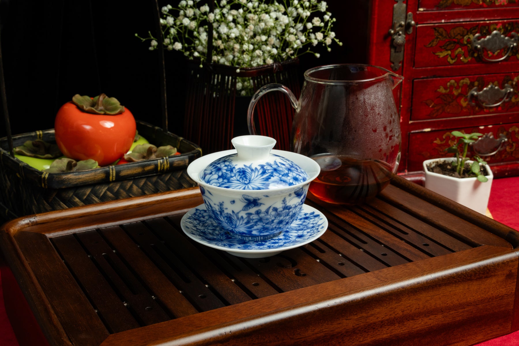 Thousand Flowers Gaiwan 萬花懸停蓋碗