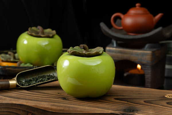 Persimmon Canister (Olive Green) 茶葉罐柿子 (橄欖綠)