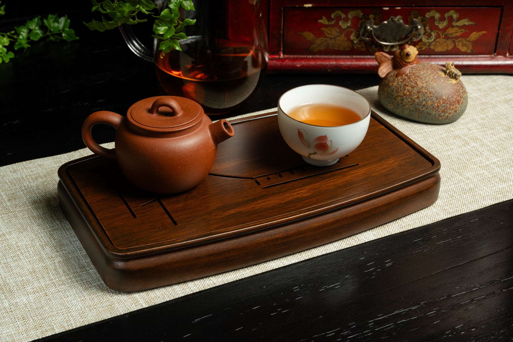 Jiangnan River Tea Tray (S) 重竹江南盛水茶盤 (小)