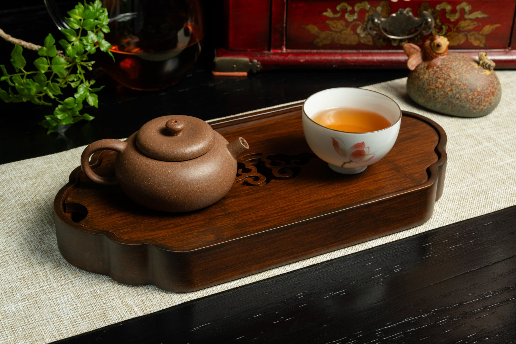 Ruyi Tea Tray (S) 如意盛水茶盤 (小)