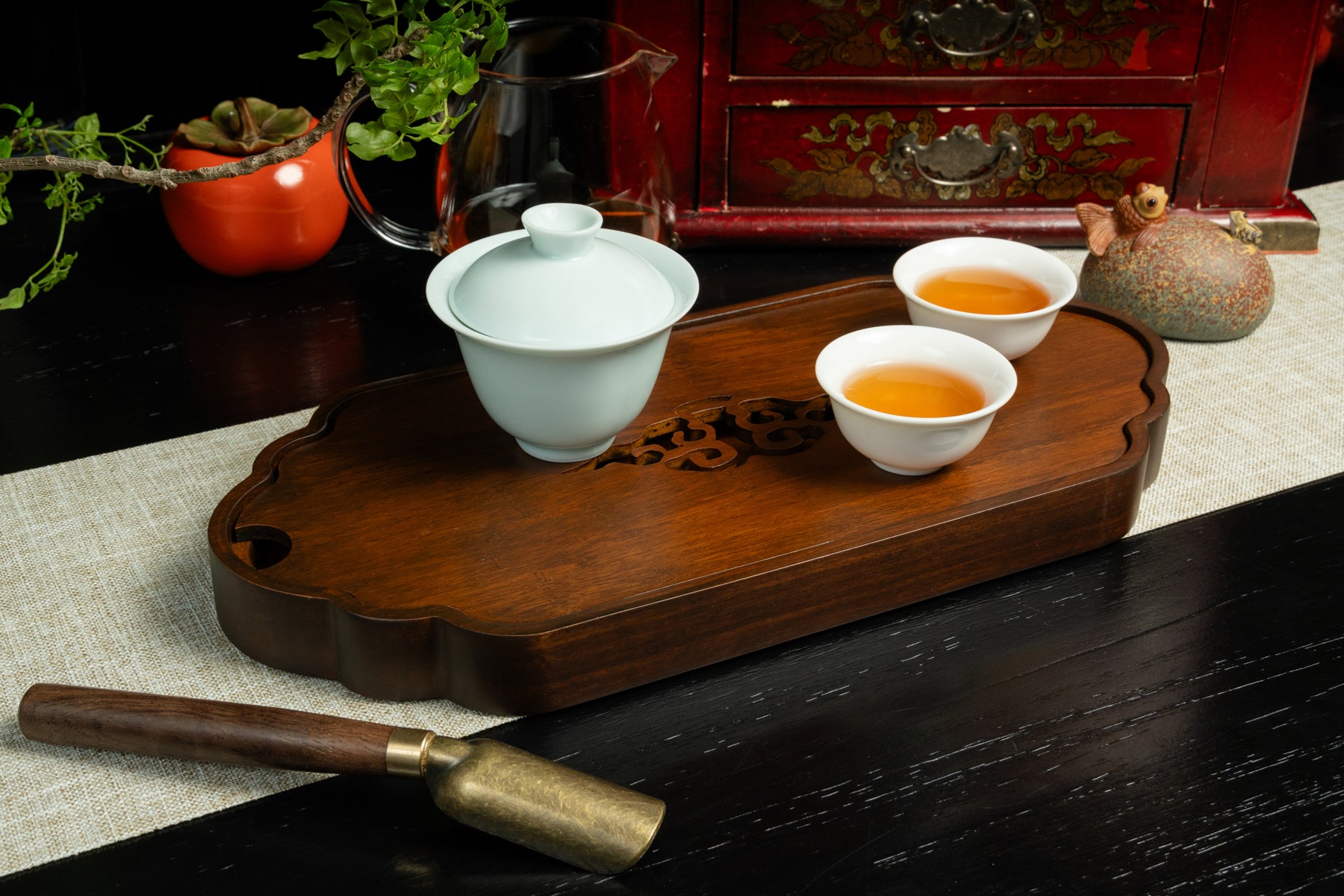 Ruyi Tea Tray (M) 如意盛水茶盤 (中)