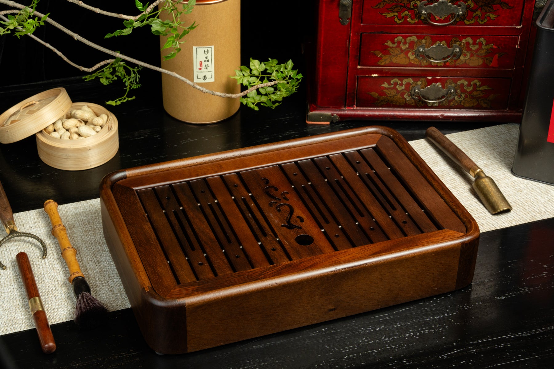 Walnut Ceremonial Tea Tray 胡桃木茶盤