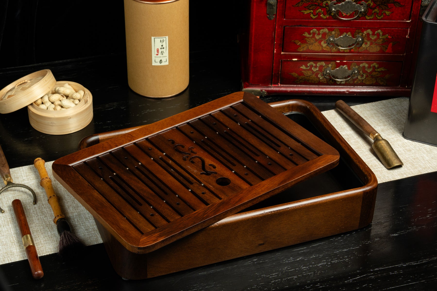 Walnut Ceremonial Tea Tray 胡桃木茶盤