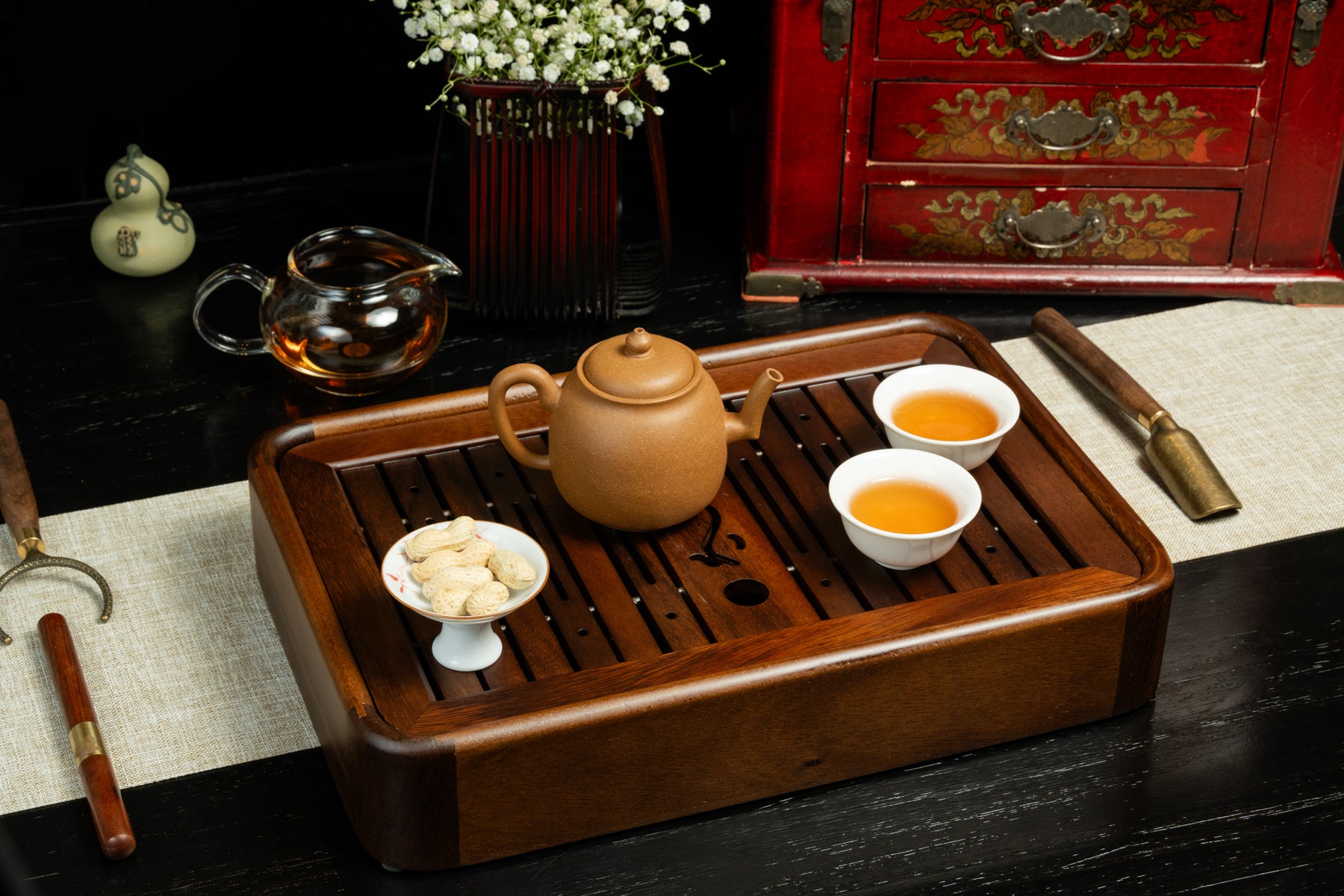 Walnut Ceremonial Tea Tray 胡桃木茶盤