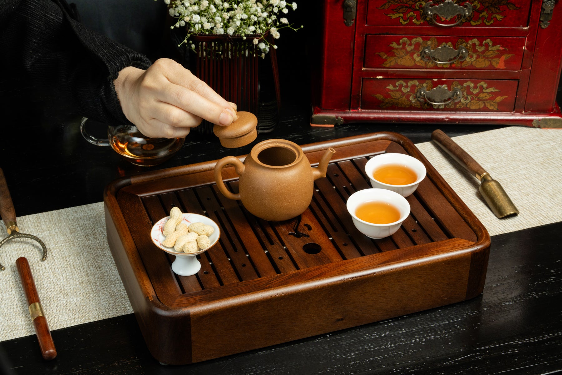 Walnut Ceremonial Tea Tray 胡桃木茶盤