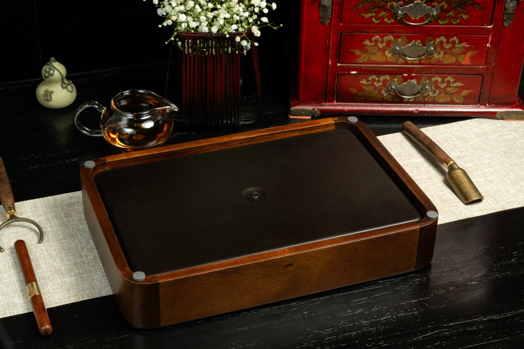 Walnut Ceremonial Tea Tray 胡桃木茶盤