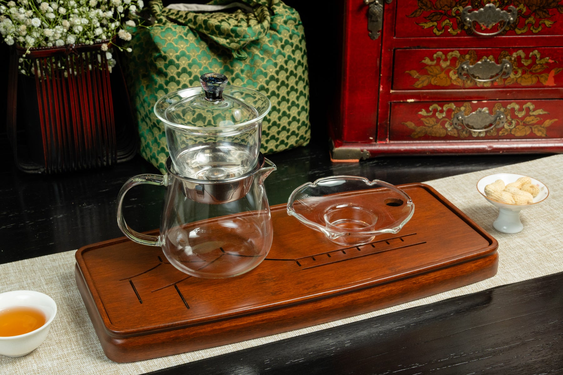 Glass Gaiwan Brewing Set 玻璃自動泡組