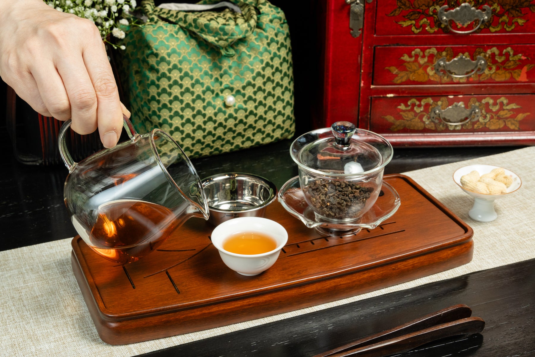 Glass Gaiwan Brewing Set 玻璃自動泡組