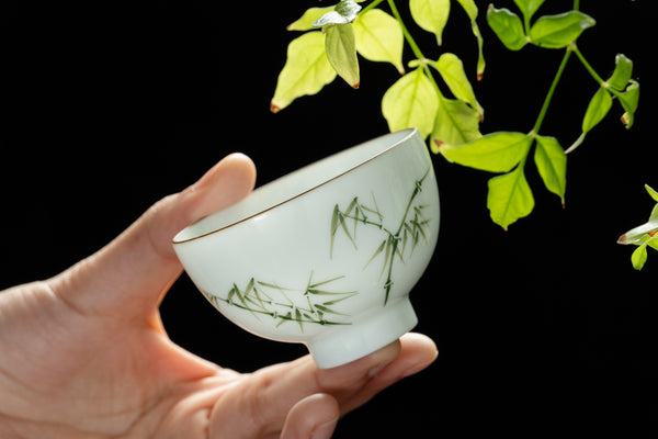Green Bamboo Hand-Painted Cup 翠竹手繪杯