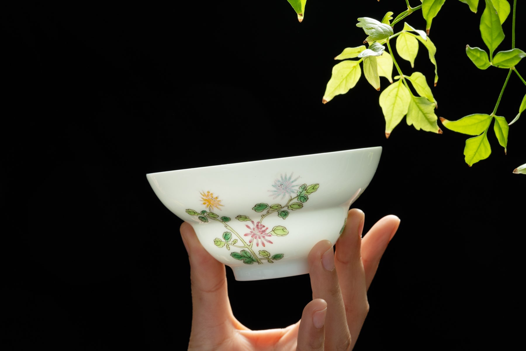 Jingdezhen Tri Floral Gaiwan 景德鎮 蓋碗