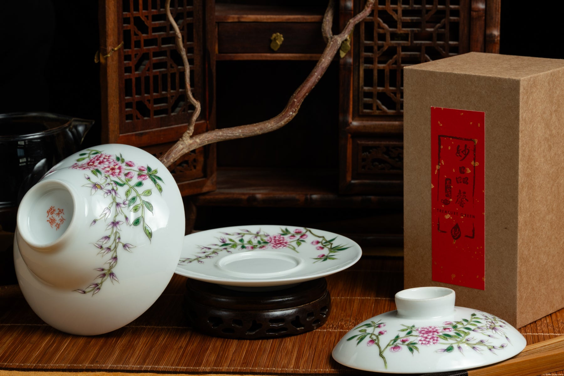 Jingdezhen Spring Wind Fencai Gaiwan 景德鎮 蓋碗