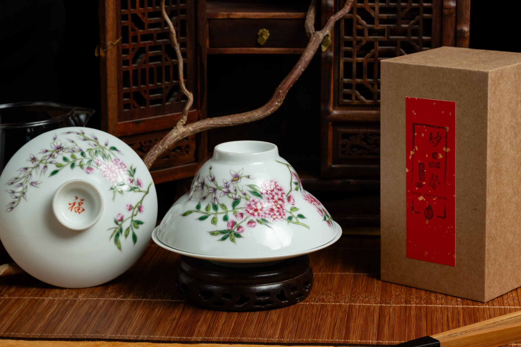 Jingdezhen Spring Wind Fencai Gaiwan 景德鎮 蓋碗