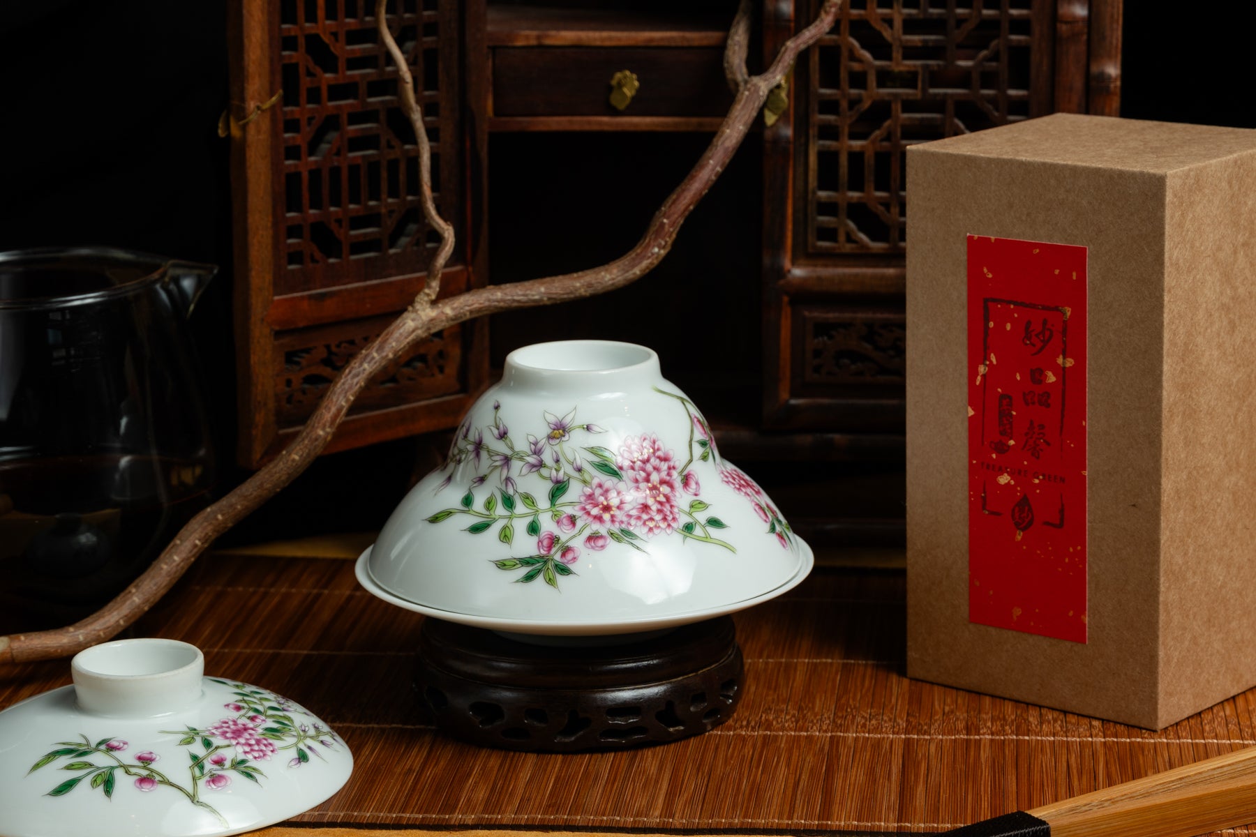 Jingdezhen Spring Wind Fencai Gaiwan 景德鎮 蓋碗