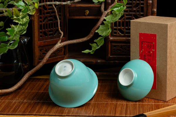 Turquoise Handcrafted Jingdezhen Gaiwan
