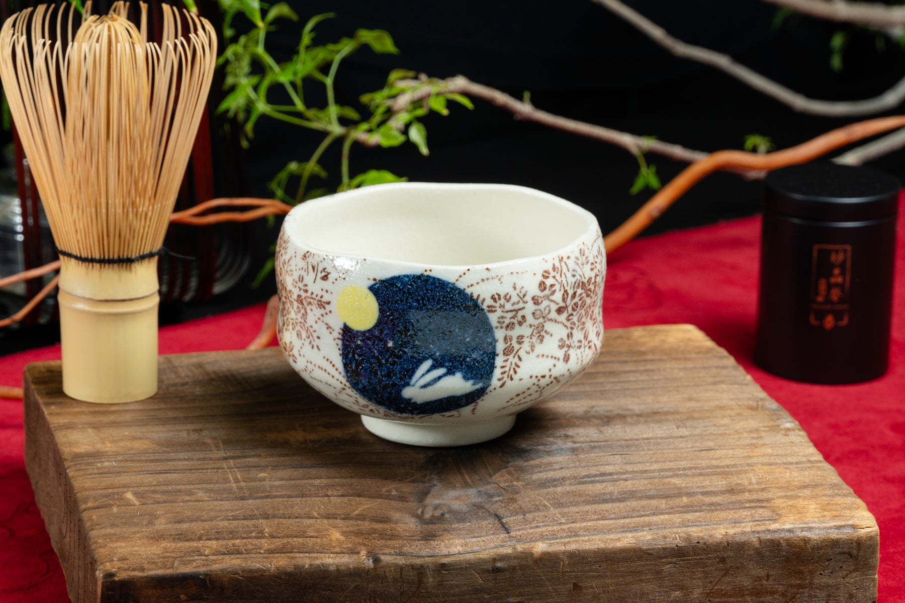 Matcha Bowl - Moon & Rabbit 兔子與月亮