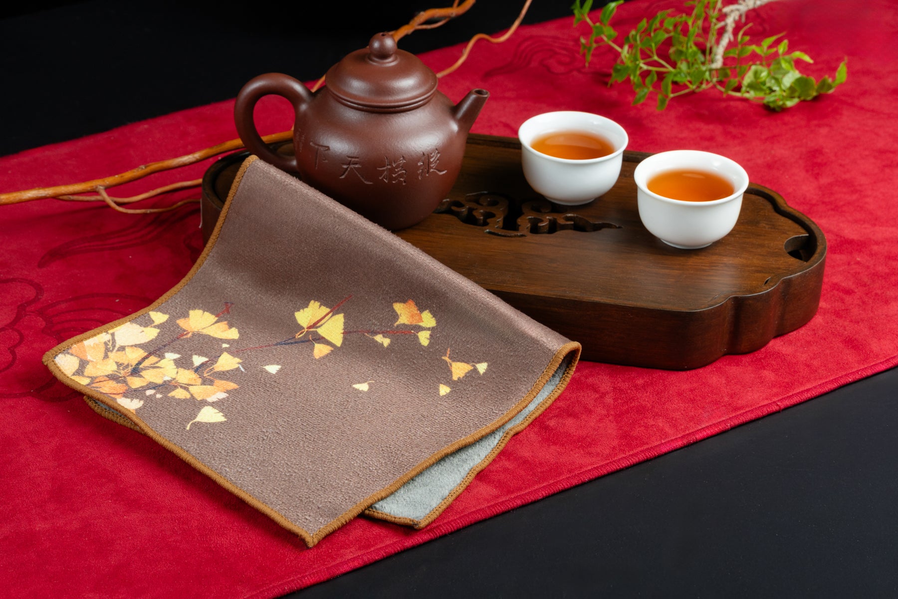 Tea Towel - Ginkgo Literary Grace 銀杏書意