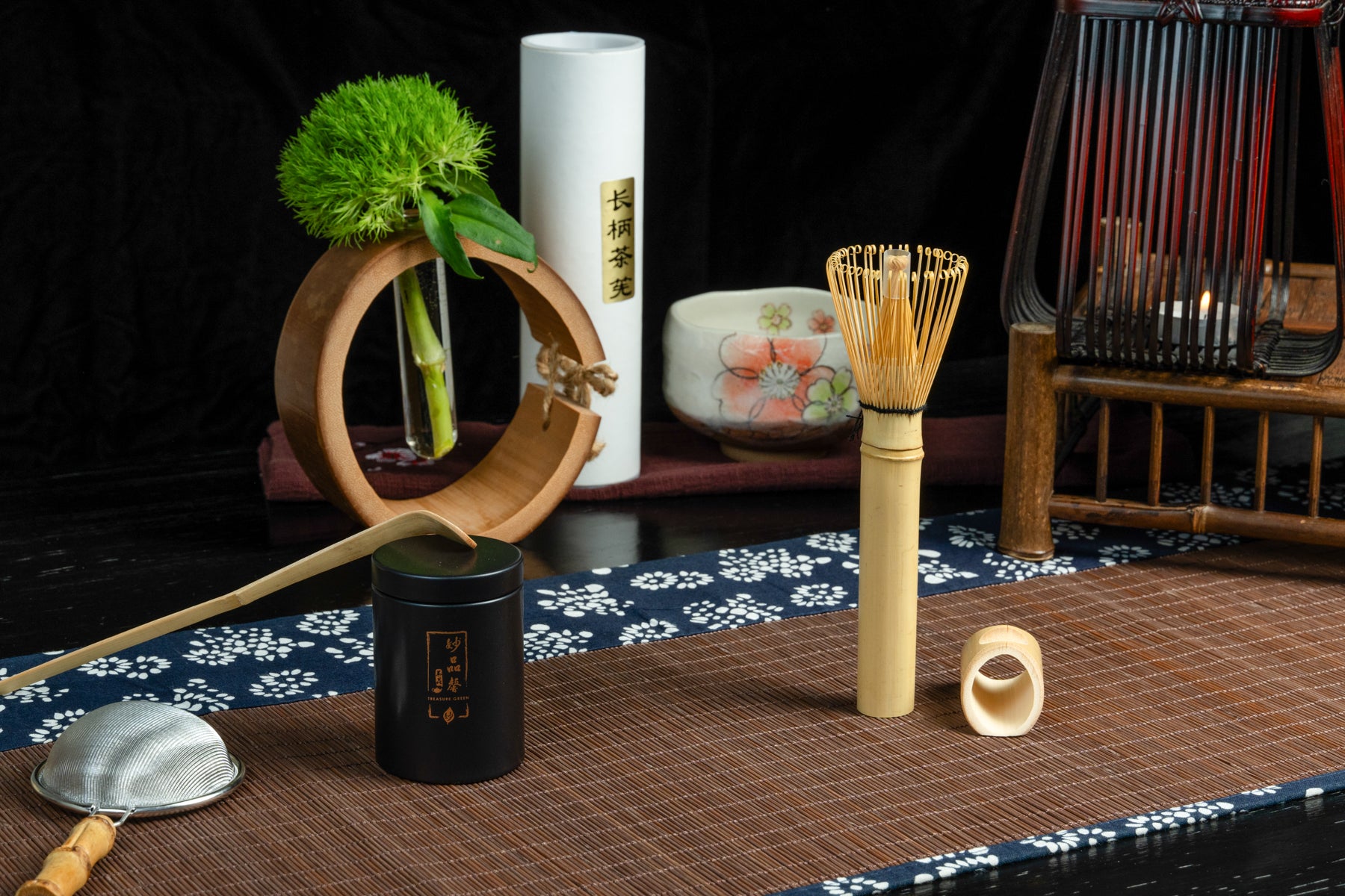 White Bamboo Long-Handled Whisk 白竹长柄茶筅