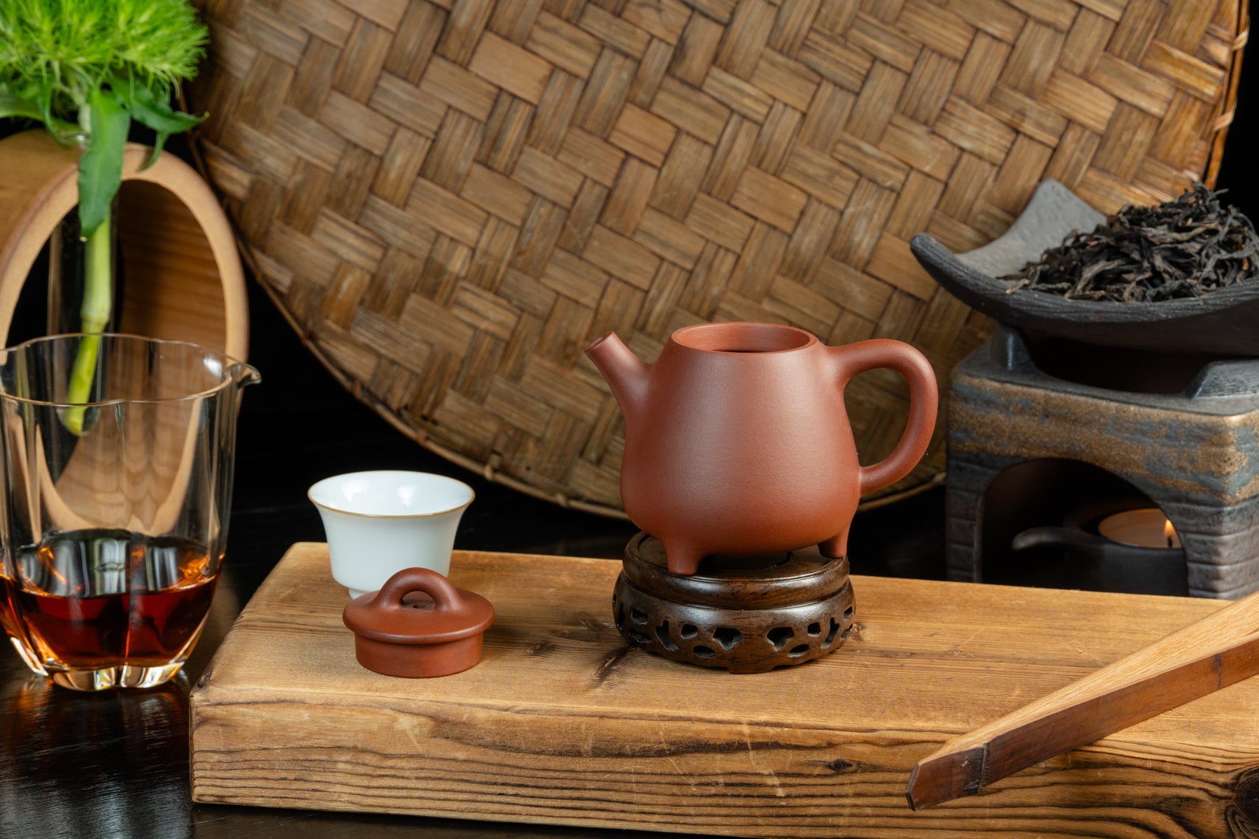 Yixing Terracotta Teapot Tall Stone Drift (Shi Piao) 高石飄