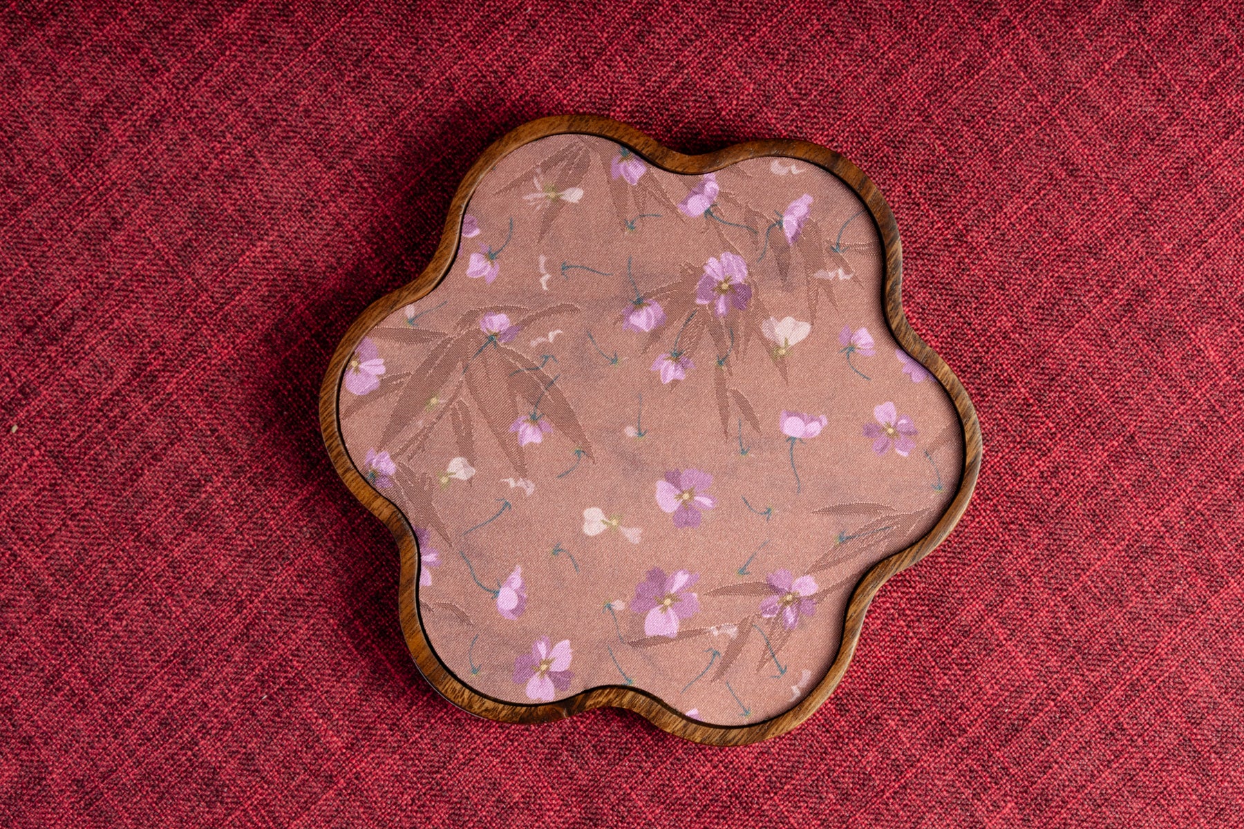 Walnut Wood Teapot Tray - Six Harmony 胡桃木茶承 –六順