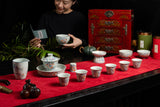 Longevity Peach Gaiwan Ceremonial Tea Set 傳統壽桃茶具套裝