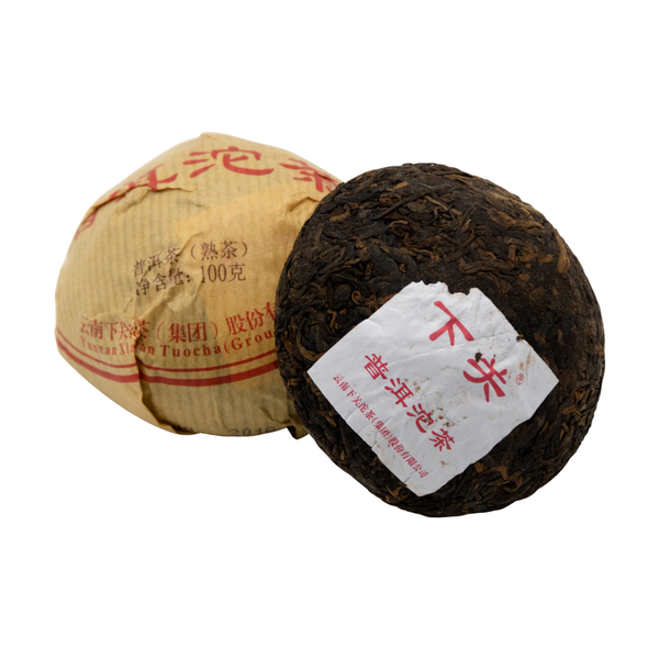 2018 Xiaguan Tuo Cha Pu-erh Tea Cake Cooked/Shou 100g 下關沱茶