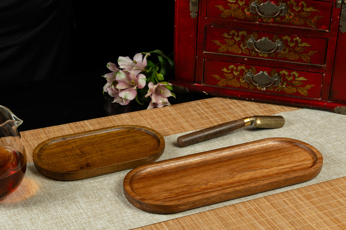 Solid Wood Oval Serving Tray 實木橢圓托