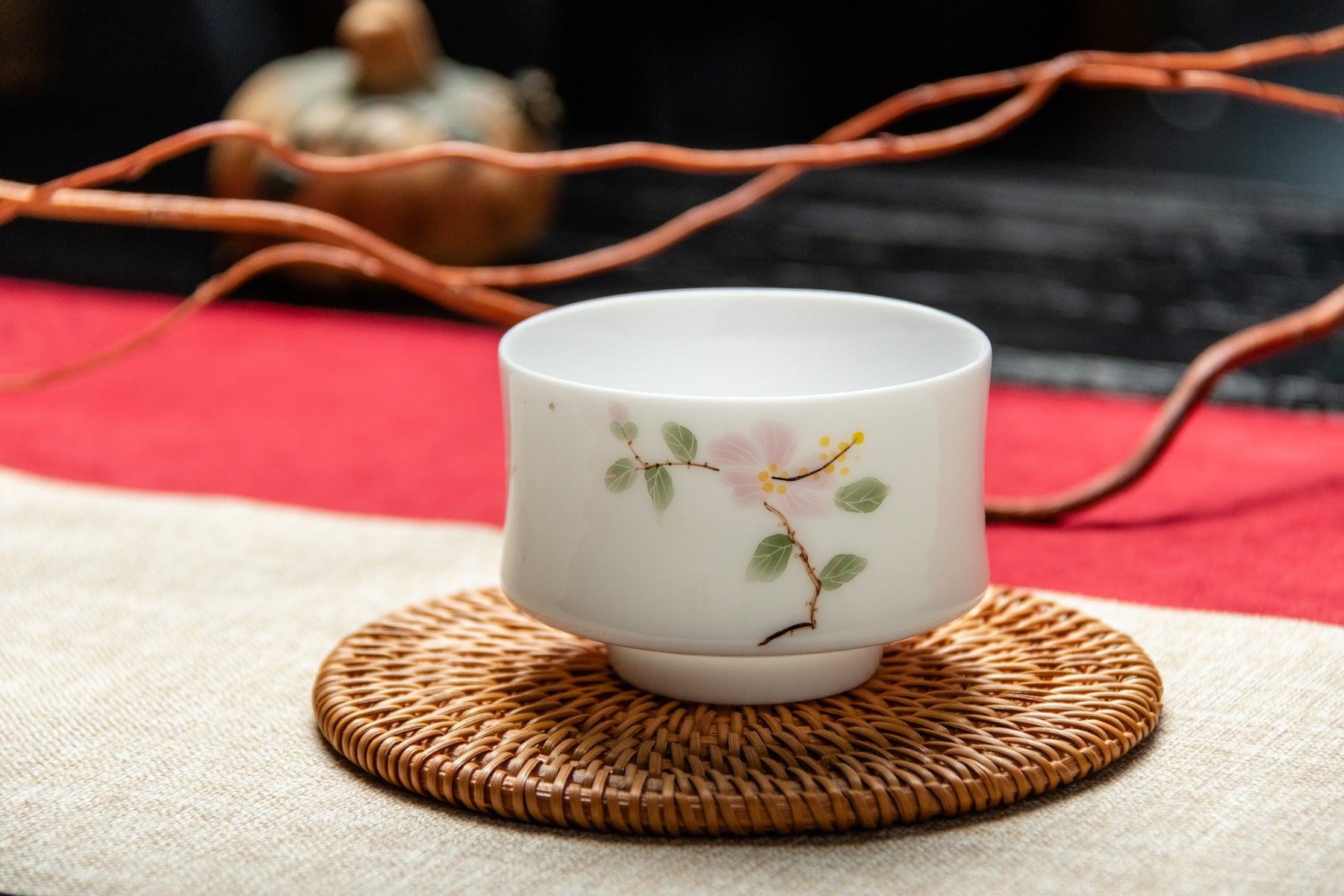 Purple Magnolia Chu Xin Porcelain Teacup