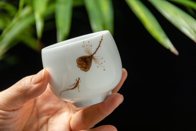 Lotus Shi Feng Porcelain Teacup