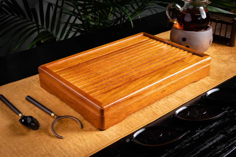 The Classic Wood Tea Tray 綠心檀古典茶盤