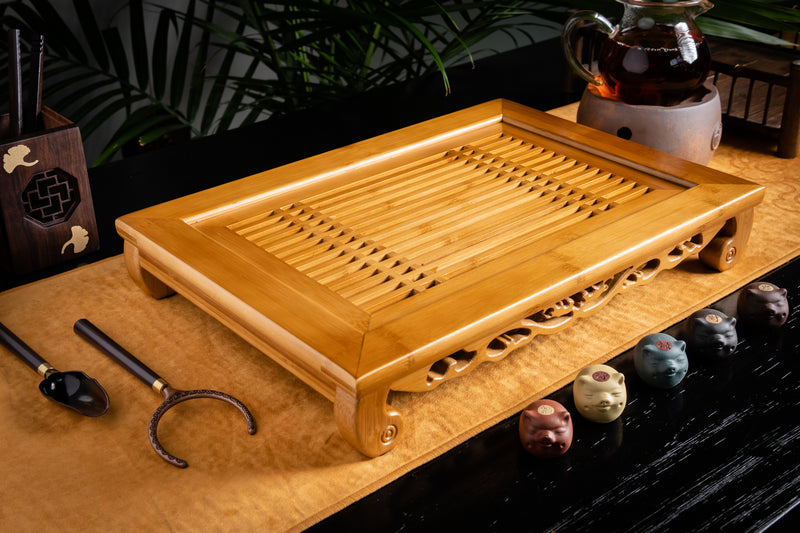 Linear Bamboo Tea Tray