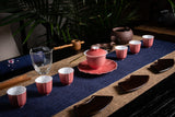 Ji Red Gaiwan 8 Piece Tea Set