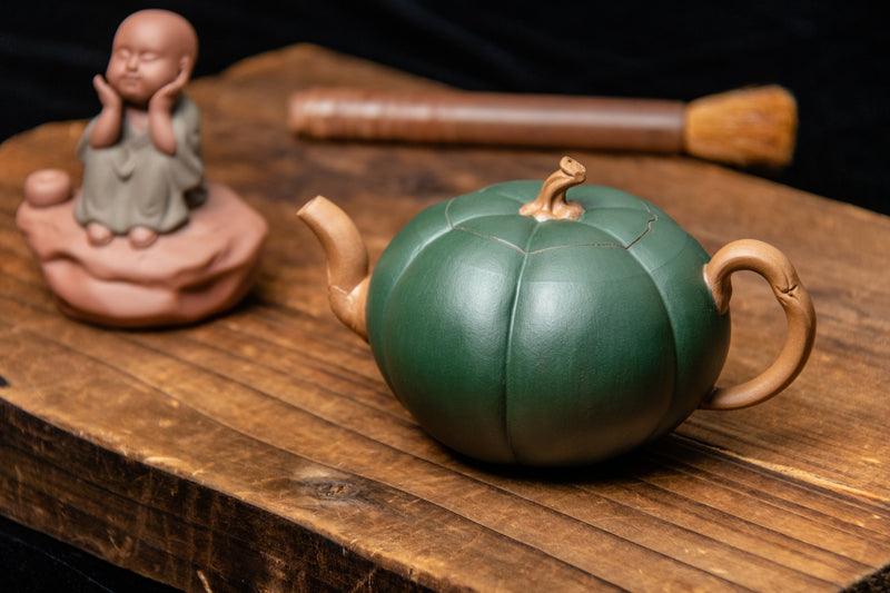 Yixing Terracotta Teapot Pumpkin – Treasure Green Tea Company