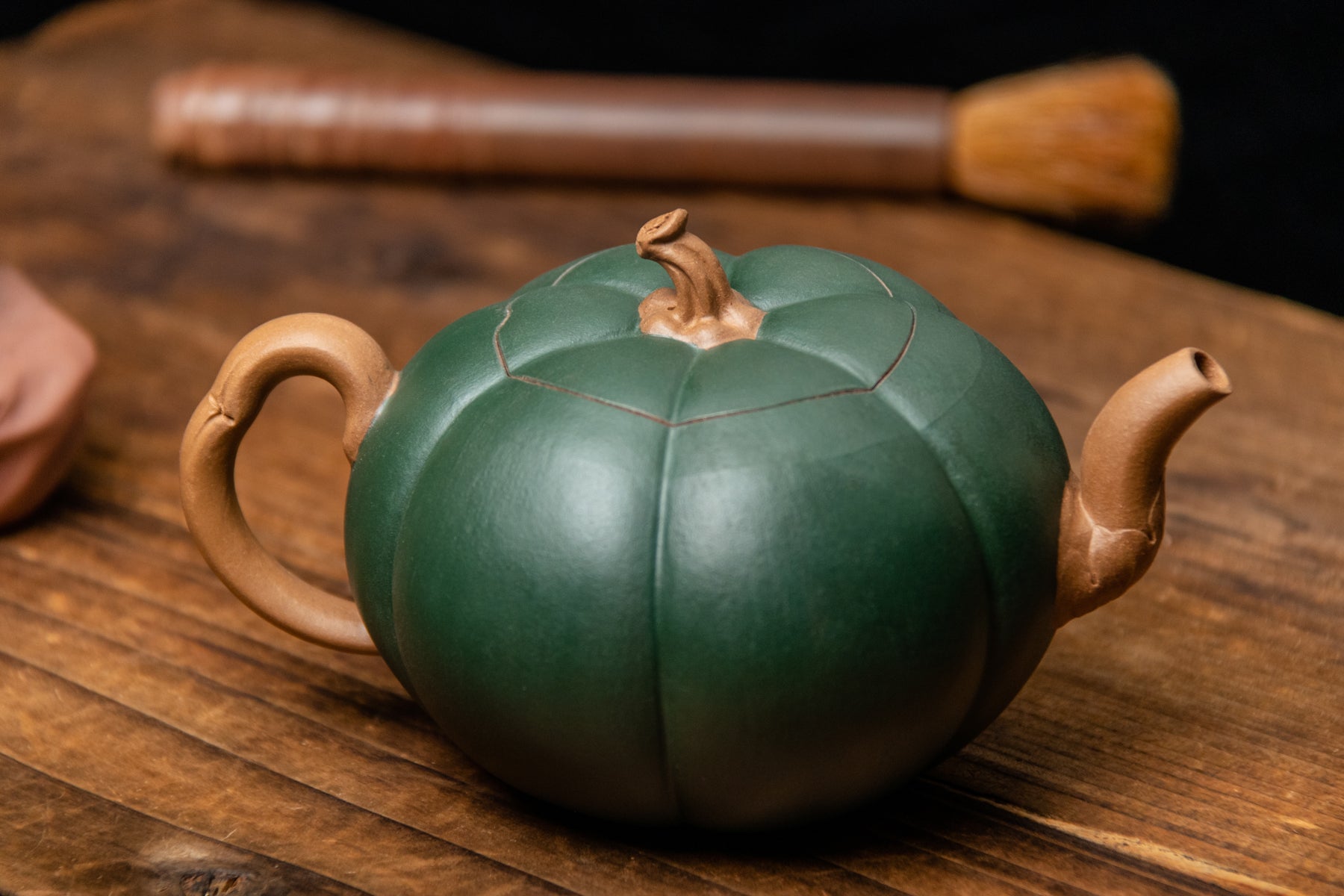 Yixing Terracotta Teapot Pumpkin