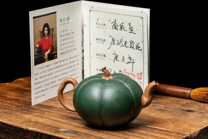 Yixing Terracotta Teapot Pumpkin – Treasure Green Tea Company