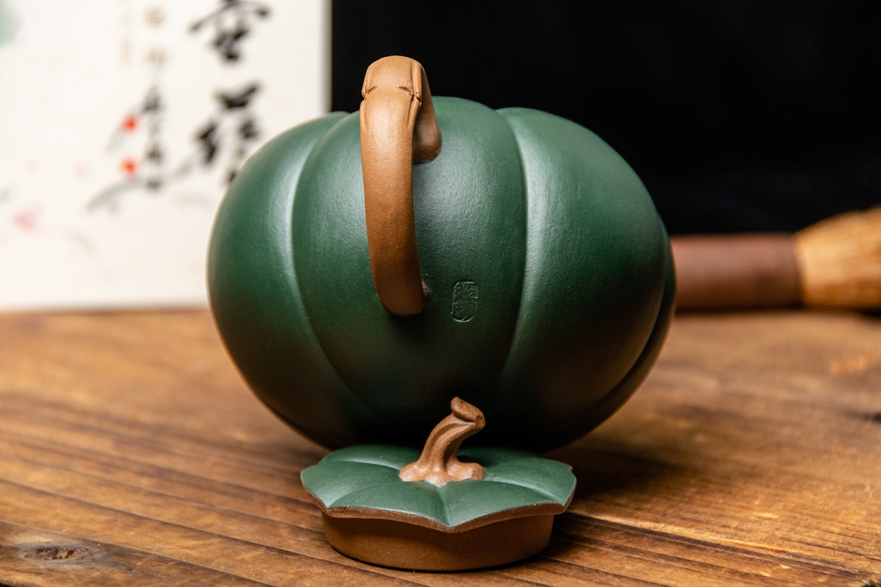 Yixing Terracotta Teapot Pumpkin