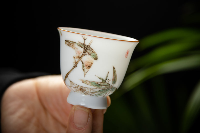 Joyful Kingfisher Cup 美好- 桃花翠鸟图