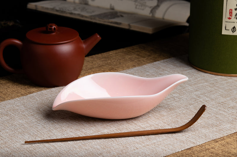 Tea Plate Set - Rouge 葉影茶則 粉色