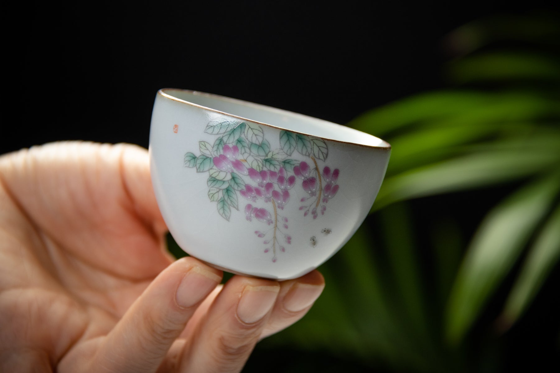 Wisteria Ru Ware Cup 紫藤汝窑杯– Treasure Green Tea Company
