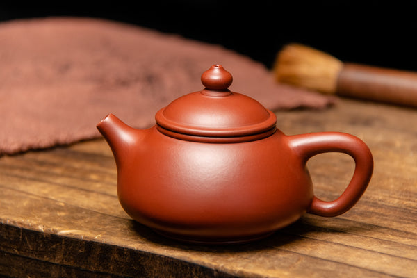 Yixing Terracotta Teapot Bamboo Hat Shi Piao