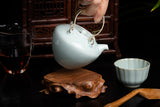 Turquoise Breeze Glazed Teapot 影青釉茶壶