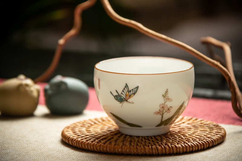 My Butterfly Hand Crafted Jingdezhen Cup