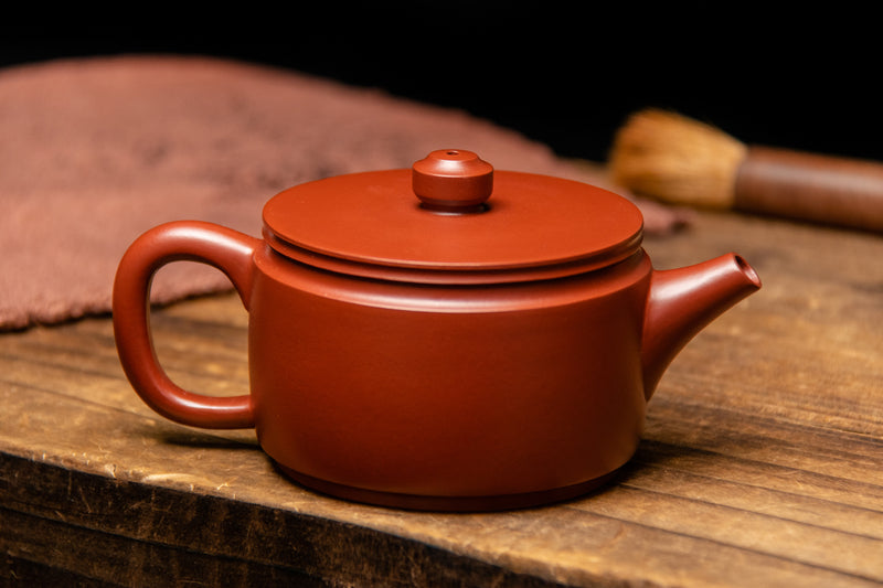 Yixing Terracotta Teapot Iron Drum