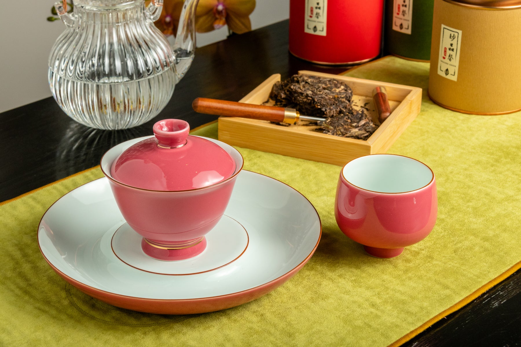 Porcelain Gaiwan 200ml Blush 乾泡 蓋碗